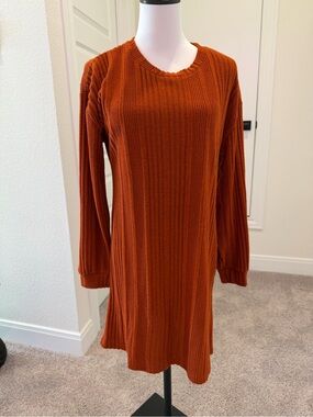 EKOUAER orange dress